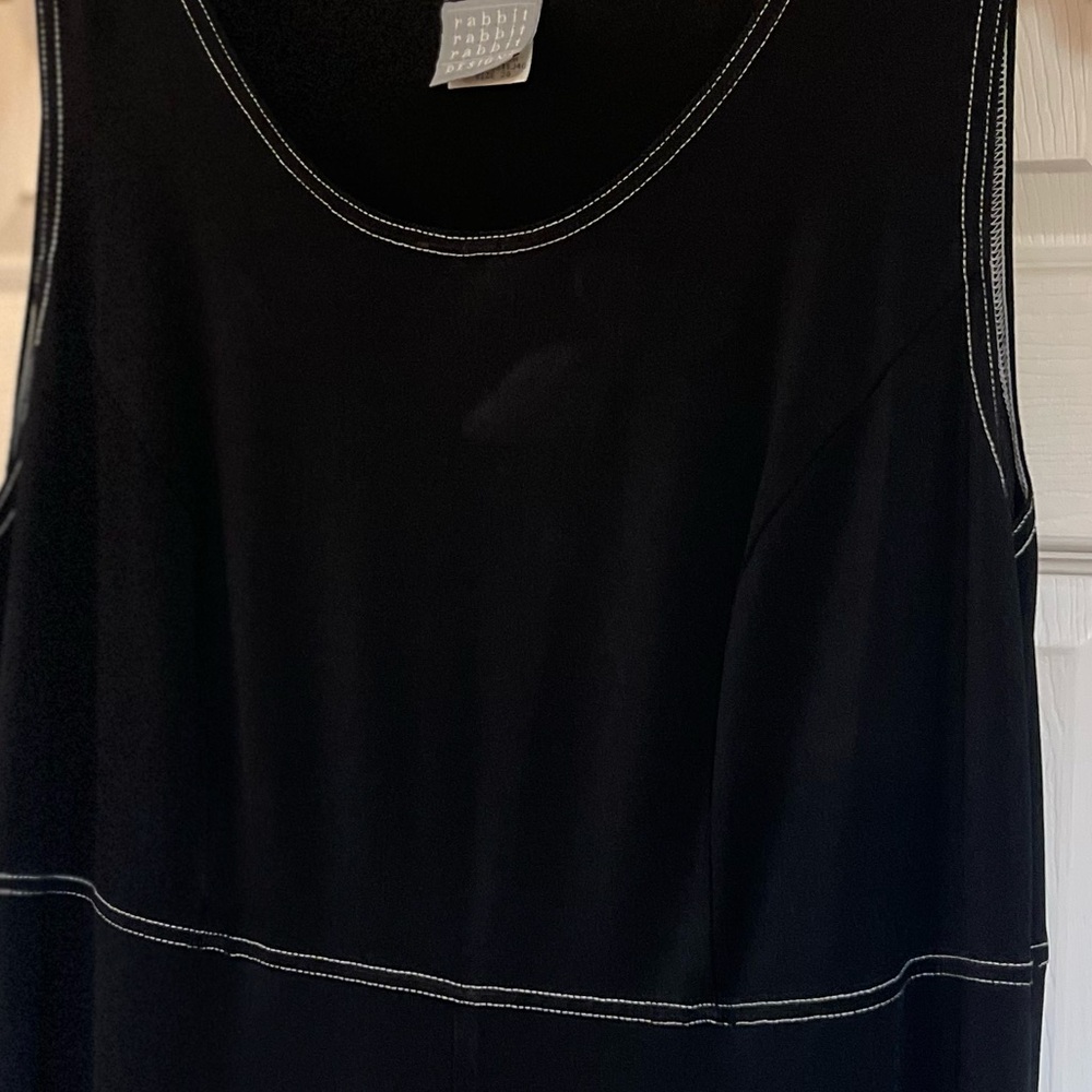 20 Rabbit Rabbit Rabbit Designs Black Sleeveless Stretchy Evening‎ Dress Jacket - Picture 8 of 9